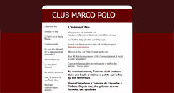 Desktop Screenshot of clubmarcopolo.onlc.be